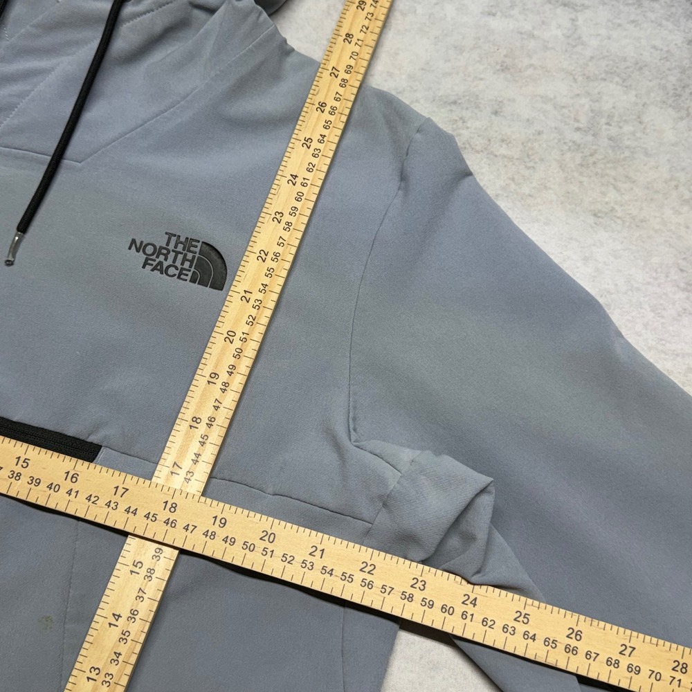 The North Face Anorak Pullover Womens XL Gray Fleece Lined Hooded Outdoors Coat - Picture 8 of 10
